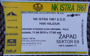NK Istra 1961 vs Hajduk Split Stadion Aldo Drosina Pula Tickets